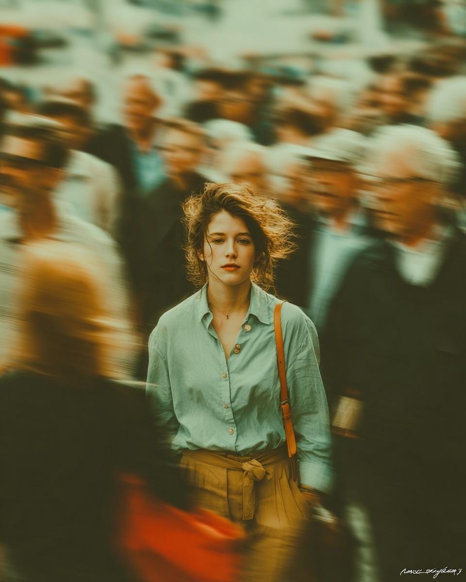 混沌中的宁静：电影感肖像 - Image 1